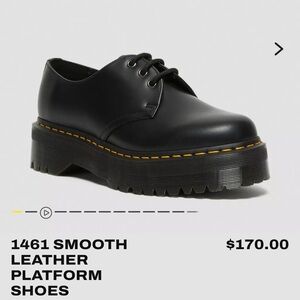 Dr. Martens 1461 Smooth Leather Platform Shoes